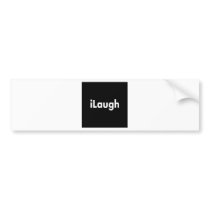 iLaugh bumper stickers
