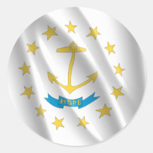 ÎLE DE RHODE ADHÉSIF ROND