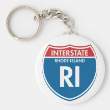 Île de Rhode d'un état à un autre RI Porte-clefs