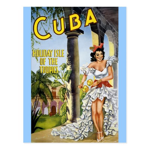 ÎLE DE VACANCES DU CUBA DES TROPIQUES CARTES POSTALES