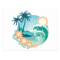 Île tropicale cartes postales