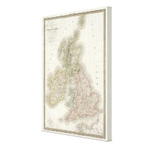 Iles Britanniques - British Isles Gallery Wrapped Canvas