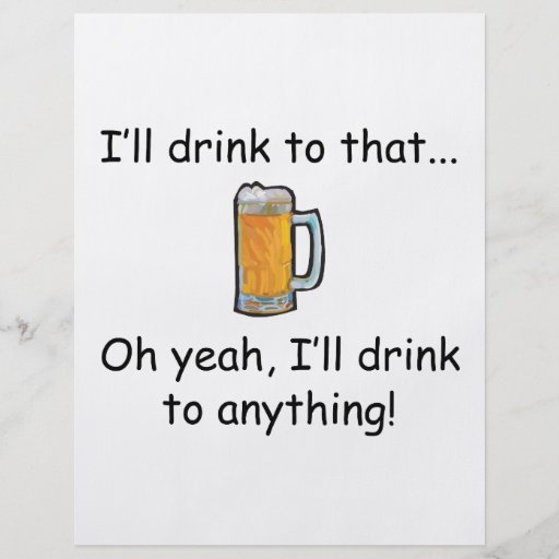 I'll Drink To That! Flyer Design