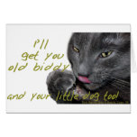 I'll Get YOU! Funny Cat cards