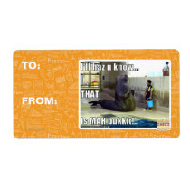 I'll haz u know shipping label