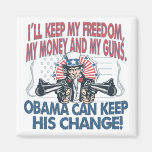 I'll Keep My Guns, Freedom Money Refrigerator Magnet