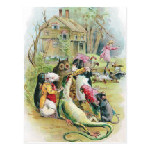 Ill Lizard Takes His Medicine Postcards