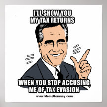I'LL SHOW YOU MY TAX RETURNS POSTER