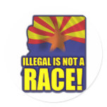 Illegal is not a Race stickers