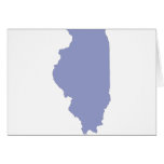 ILLINOIS a BLUE state Greeting Cards