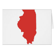 ILLINOIS - a RED State Greeting Cards