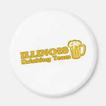 Illinois Drinking Team t shirts Fridge Magnet