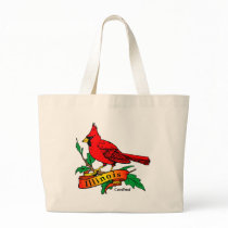 Illinois State Bird - Cardinal Bags