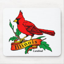 Illinois State Bird - Cardinal Mouse Mats
