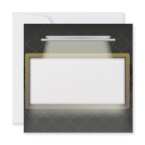 Illuminated Empty Frame Personalized Invite