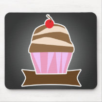 Illustrated Cupcake Custom Mouse Pads