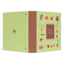 Illustrated Kitchen Utensils Avery Binder