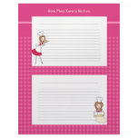 Illustrated recipe pages for binders letterhead