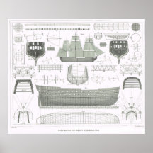 Illustrating the theory of shipbuilding print