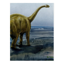 Illustration d'Apatosaurus (brontosaure) Carte Postale