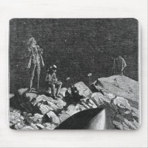 Illustration de 'de la terre au Moon Tapis De Souris