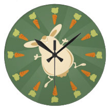 Illustration de lapin horloges