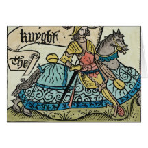 Illustration "des contes de Cantorbéry Carte De Vœux
