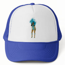 Illustration for carnival costume o las vegas show trucker hat