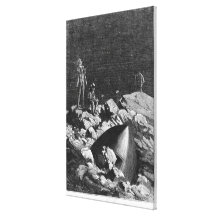 Illustration from 'From the Earth to the Moon' Gallery Wrap Canvas