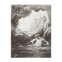 Illustration from 'Les Travailleurs de la Mer' canvas prints
