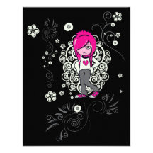 illustration mignonne de vecteur de remous de fill invitations personnalisées