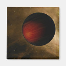 Illustration of a hot Jupiter called HD 149026b Magnets