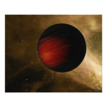 Illustration of a hot Jupiter called HD 149026b Photographic Print