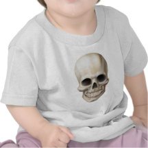 Illustration of a human skull shirts