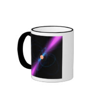 Illustration of a pulsar mugs