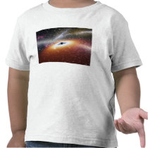 Illustration of a supermassive black hole tee shirts