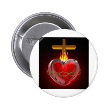 Illustration of the Sacred Heart Buttons