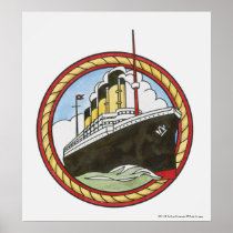 Illustration of Titanic Print