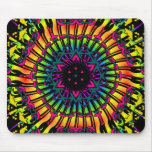 Illustration psychédélique de kaléidoscope : Mouse Tapis De Souris