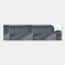 Illustrative Fence and shadow Bumper Sticker