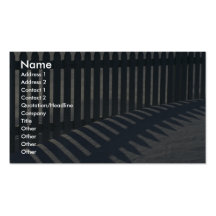 Illustrative Fence and shadow Business Card Templates