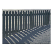 Illustrative Fence and shadow Personalized Announcement