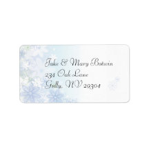 illustrative flowers address labels