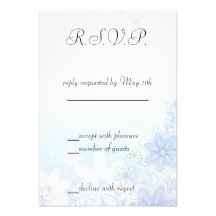 illustrative flowers custom announcements