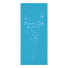 illustrative flowers custom invitation