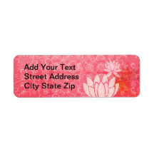 Illustrative Flowers Custom Return Address Labels