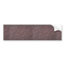 Illustrative Red brick wall Bumper Sticker