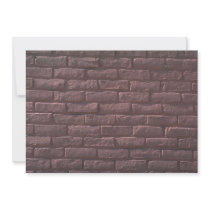 Illustrative Red brick wall Invite