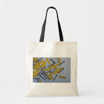 Illustrative Screws and yellow plugs Canvas Bag