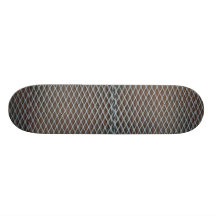 Illustrative White metal grill Custom Skate Board